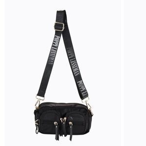 Poppy Lissiman Black Satin Bobby Bag